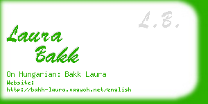 laura bakk business card